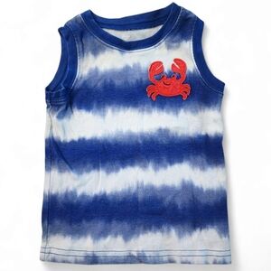 🎉Just One You by Carter’s Blue Tie-Dye Crab Pajama Tank Top - Size 5T